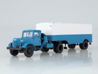 Комплект для самостоятельной сборки 1:43 Седельный тягач 4х2 МАЗ-200В с полуприцепом-фургоном МАЗ-5217 (AVD Models)